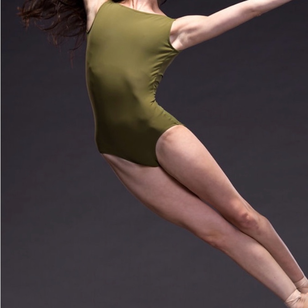 Barreto Portia Leotard in Olive Green